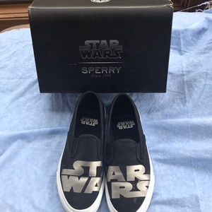Sperry Star Wars black canvas shoe
